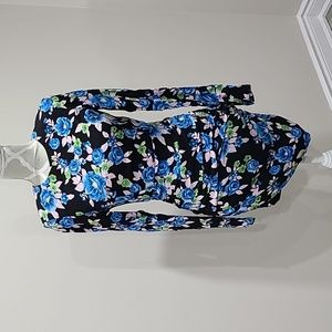 Zara Floweral Backless Dress